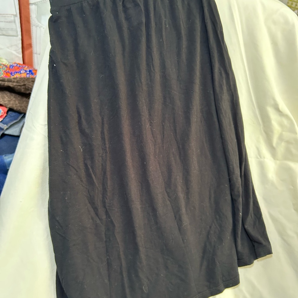 Cat & Jack Black Midi A-Line Skirt for Work